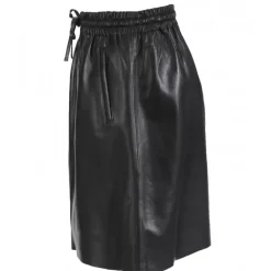 Skirts And Shorts*OAKWOOD Alba Black - Genuine Leather Straight Skirt