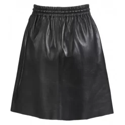 Skirts And Shorts*OAKWOOD Alba Black - Genuine Leather Straight Skirt