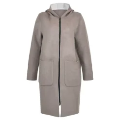 Coats*OAKWOOD Alessia Smoke / Concrete - Reversible Long Wool Coat