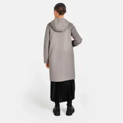 Coats*OAKWOOD Alessia Smoke / Concrete - Reversible Long Wool Coat