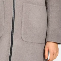 Coats*OAKWOOD Alessia Smoke / Concrete - Reversible Long Wool Coat