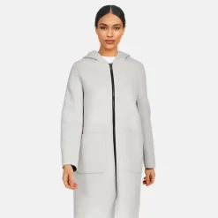 Coats*OAKWOOD Alessia Smoke / Concrete - Reversible Long Wool Coat