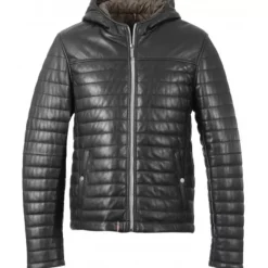 Down Jackets*OAKWOOD Aurelien Black - Genuine Leather Down Jacket