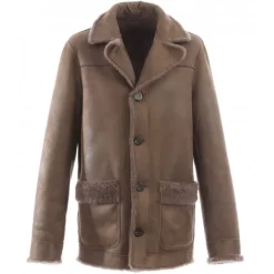 Simple Jackets*OAKWOOD Belmont Brown - Faux Shearling Reversible Jacket