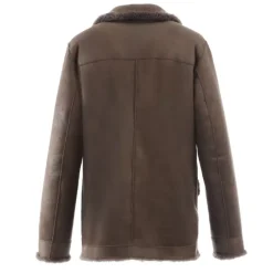 Simple Jackets*OAKWOOD Belmont Brown - Faux Shearling Reversible Jacket