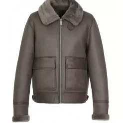 Jackets*OAKWOOD Bravour Dark Khaki - Faux Sherling Bomber Jacket