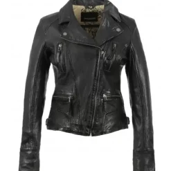 Biker Jackets*OAKWOOD Camera Black - Genuine Leather Jacket