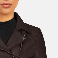 Biker Jackets*OAKWOOD Camera Choco - Genuine Leather Jacket