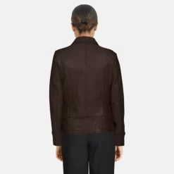 Biker Jackets*OAKWOOD Camera Choco - Genuine Leather Jacket