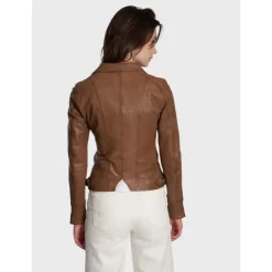 Biker Jackets*OAKWOOD Camera Cognac - Genuine Leather Jacket