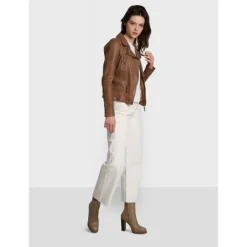 Biker Jackets*OAKWOOD Camera Cognac - Genuine Leather Jacket