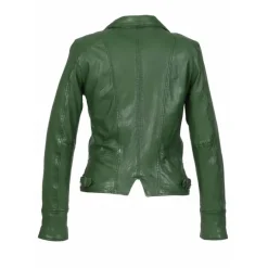 Biker Jackets*OAKWOOD Camera Green - Genuine Leather Jacket