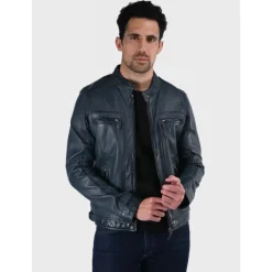 Jackets*OAKWOOD Casey Blue - Genuine Leather Jacket
