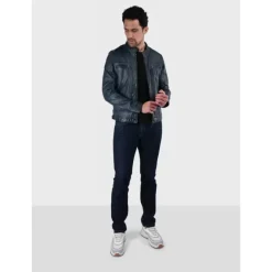Jackets*OAKWOOD Casey Blue - Genuine Leather Jacket