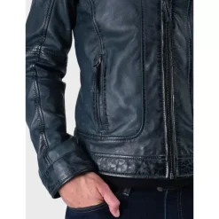 Jackets*OAKWOOD Casey Blue - Genuine Leather Jacket
