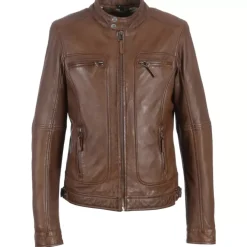 Jackets*OAKWOOD Casey Tobacco - Genuine Leather Jacket