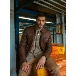 Jackets*OAKWOOD Casey Tobacco - Genuine Leather Jacket