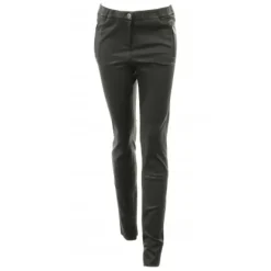Trousers*OAKWOOD Celeste Noir - Genuine Leather Stretch Trousers
