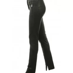 Trousers*OAKWOOD Celeste Noir - Genuine Leather Stretch Trousers