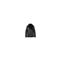Biker Jackets*OAKWOOD Community Black - Faux Shearling Jacket