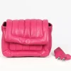 Accessories*OAKWOOD Copy Of Exception Fushia - Padded Genuine Leather Shoulder Bag