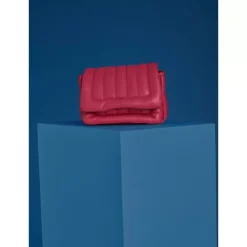 Accessories*OAKWOOD Copy Of Exception Fushia - Padded Genuine Leather Shoulder Bag