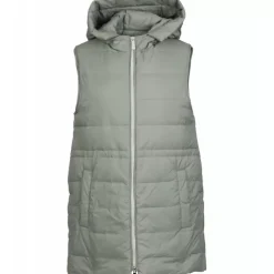 Vests*OAKWOOD Cosy Almond - Sleeveless Mid-Long Downjacket