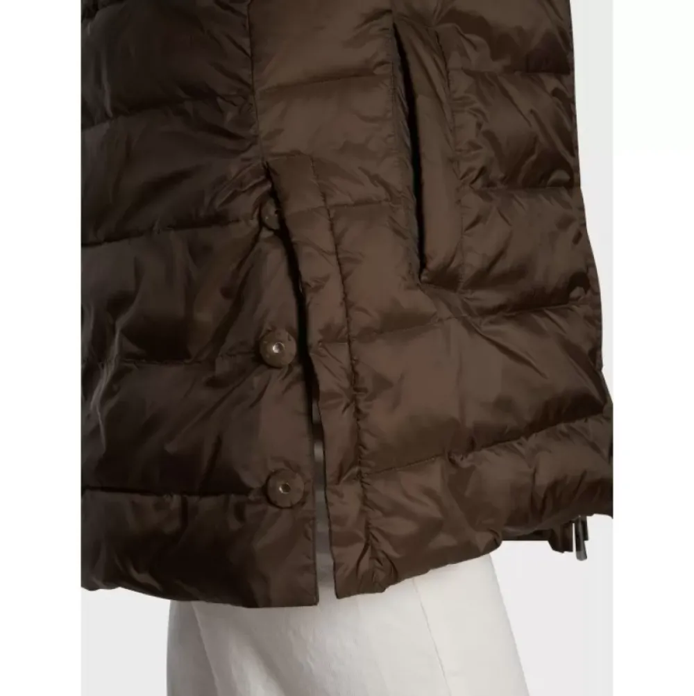 Downjackets*OAKWOOD Cosy Khaki - Sleeveless Mid-Long Downjacket