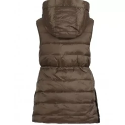 Downjackets*OAKWOOD Cosy Khaki - Sleeveless Mid-Long Downjacket