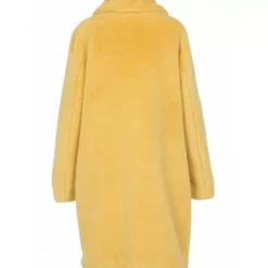 Coats*OAKWOOD Cyber Yellow - Fake Fur Long Coat