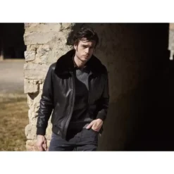 Jackets*OAKWOOD Daddy Brown - Genuine Leather Aviator Jacket