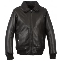 Jackets*OAKWOOD Daddy Brown - Genuine Leather Aviator Jacket