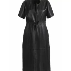 Dresses*OAKWOOD Dance Black - Genuine Leather Shift Dress