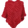 Accessories*OAKWOOD Davos Fire - Real Fur Poncho
