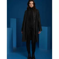 Coats*OAKWOOD Deluge Black - Polyester Rain Coat