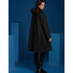 Coats*OAKWOOD Deluge Black - Polyester Rain Coat