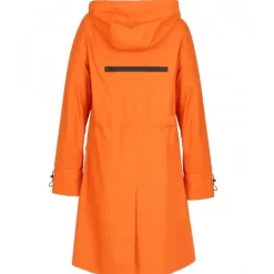 Coats*OAKWOOD Deluge Orange- Polyester Rain Coat