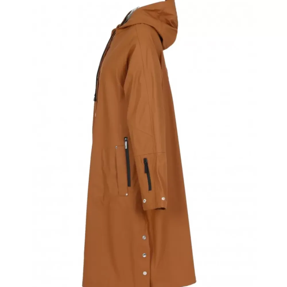 Coats*OAKWOOD Deluge Rust - Polyester Rain Coat