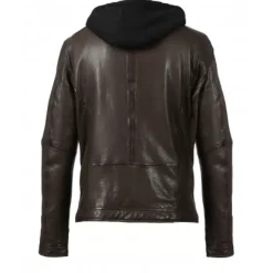 Jackets*OAKWOOD Drink Chocolate- Leather Jacket With Removable Hood