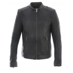 Jackets*OAKWOOD Dublin Black - Jacket In Smooth Genuine Leather