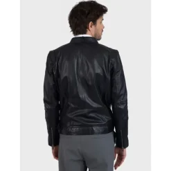 Jackets*OAKWOOD Dublin Black - Jacket In Smooth Genuine Leather