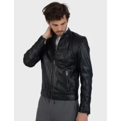Jackets*OAKWOOD Dublin Black - Jacket In Smooth Genuine Leather