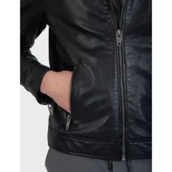 Jackets*OAKWOOD Dublin Black - Jacket In Smooth Genuine Leather