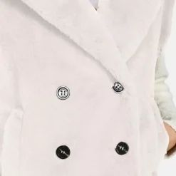 Vests*OAKWOOD Edit Ivory - Fake Fur Gilet