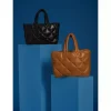 Accessories*OAKWOOD Except Dark Yellow - Small Padded Genuine Leather Shopping Bag