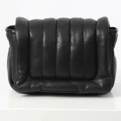 Accessories*OAKWOOD Exception Black - Padded Genuine Leather Shoulder Bag