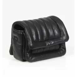 Accessories*OAKWOOD Exception Black - Padded Genuine Leather Shoulder Bag