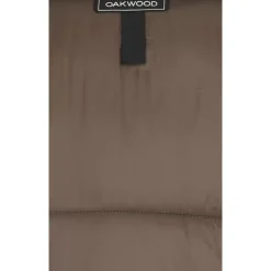 Downjackets*OAKWOOD Fancy Dark Khaki - Mid-Long Genuine Leather Down Jacket With Removable Hoods