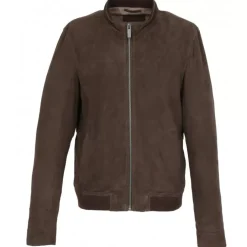 Jackets*OAKWOOD Filip Brown - Refined Jacket In Genuine Goat Suede Leather