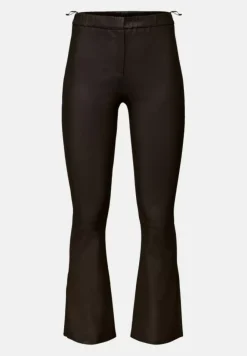Trousers*OAKWOOD Freya Dark Brown - Stretch Trouser Genuine Leather